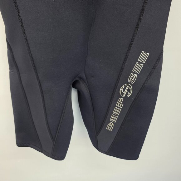 Deep See Mens S Black Short Sleeve Wetsuit Neoprene Surf Swim Diving Suit - Picture 9 of 16